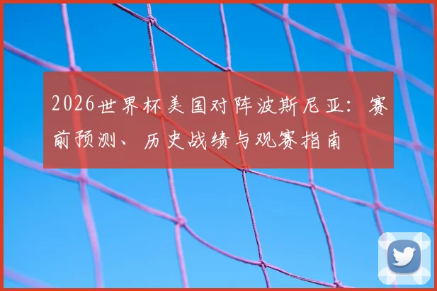2026世界杯美国对阵波斯尼亚：赛前预测、历史战绩与观赛指南